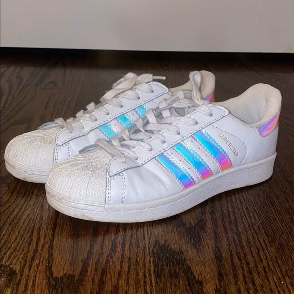 Holographic Adidas Superstars